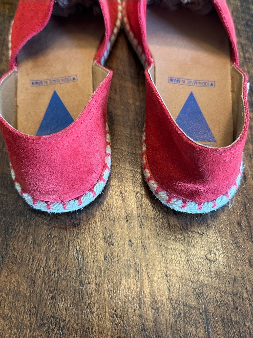 Verbenas | Carmen Red Suede Espadrille Flats - Made in Spain, Size 38 - Picture 10 of 12
